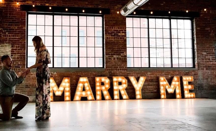 Light up letter for hire